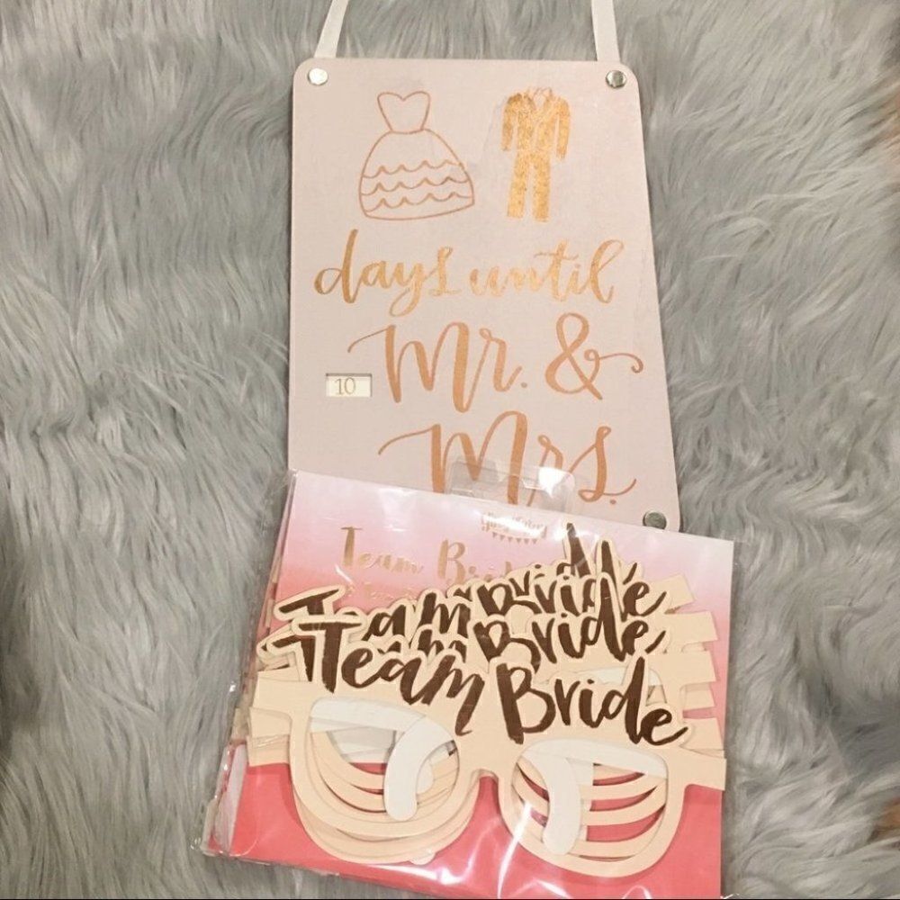 Bachelorette/ Bridal shower party supplies bundle decor calendar countdown